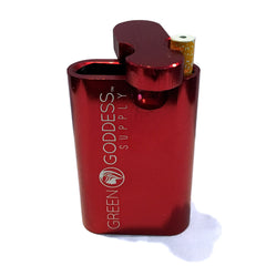 3" Anodized Aluminum Dugout - Red - Green Goddess Supply
