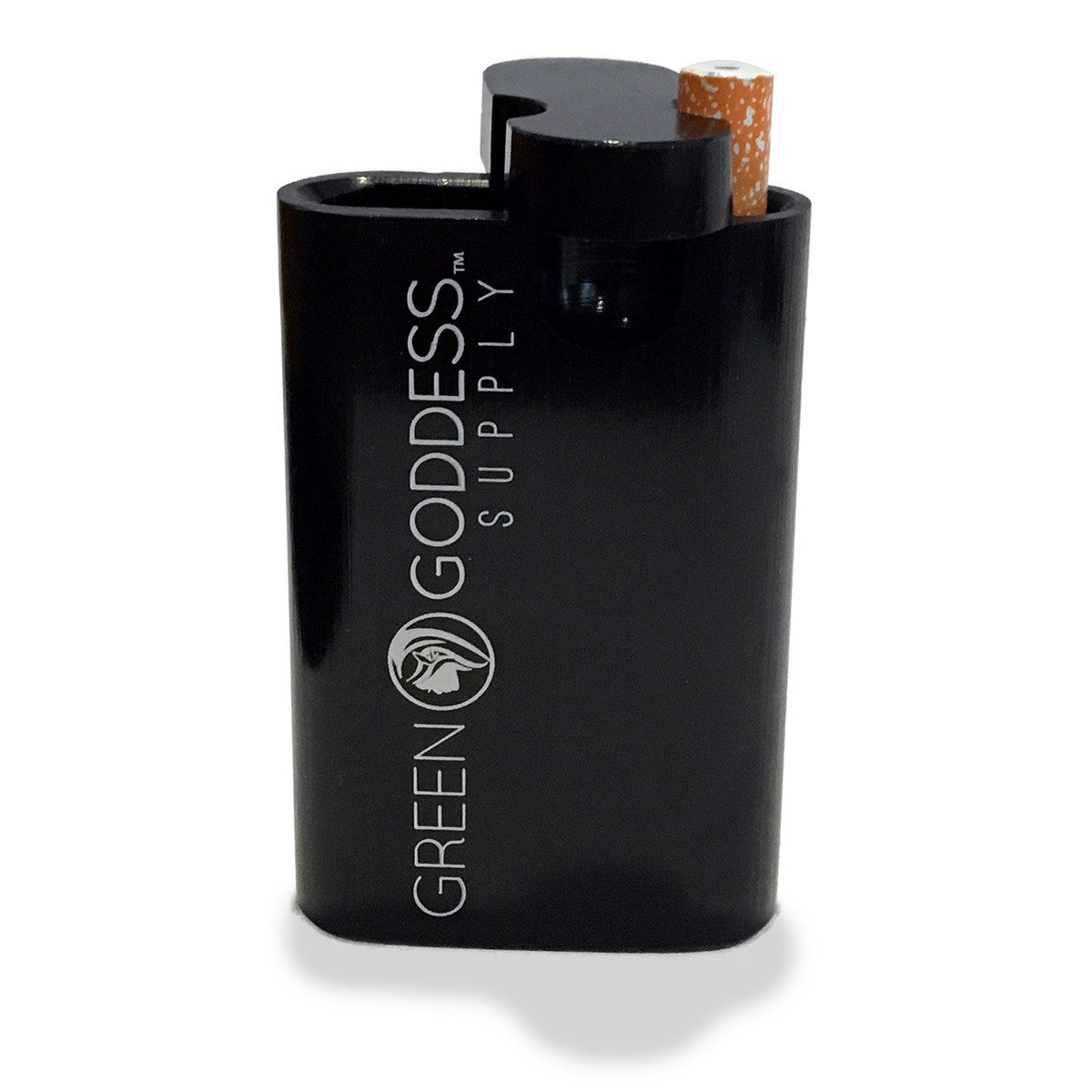 3" Anodized Aluminum Dugout - Black - Green Goddess Supply