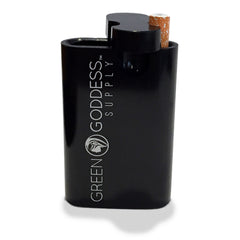 3" Anodized Aluminum Dugout - Black - Green Goddess Supply