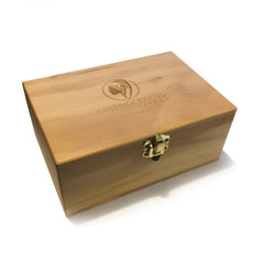 Wooden Storage Box w/ Latching Lid & Rolling Jig - Green Goddess Supply