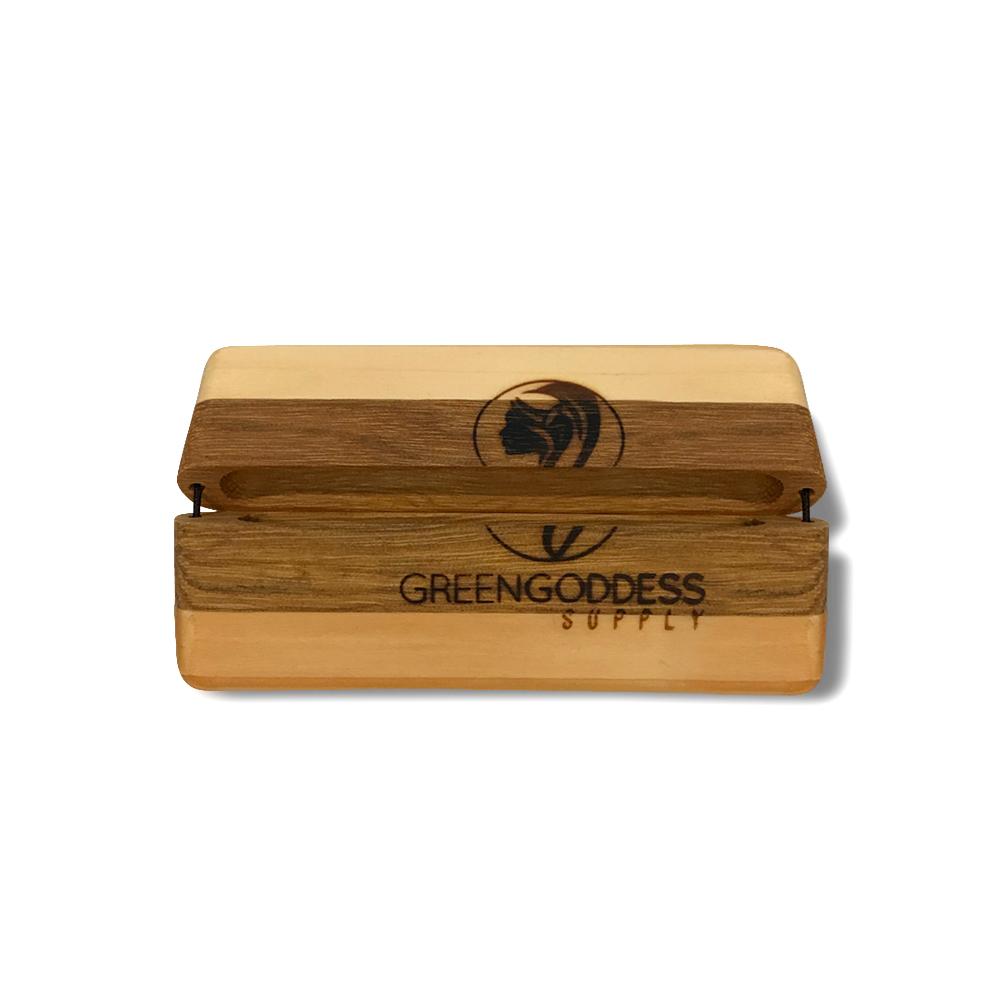 PotPocket - Handmade Wooden Holder for Cigarettes, Joints, Blunts and Cones - Green Goddess Supply
