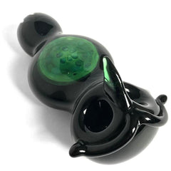 The Wise Owl - Double Bowl Glass Spoon - Green Goddess Supply