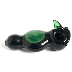 The Wise Owl - Double Bowl Glass Spoon - Green Goddess Supply