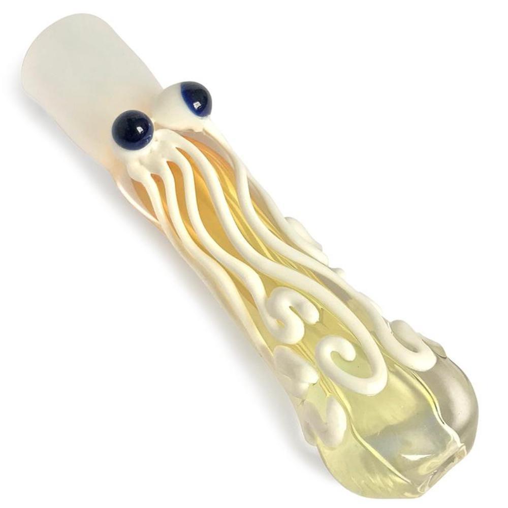 White Squid Chillum - Green Goddess Supply