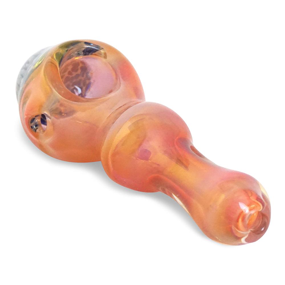 Orange Spoon with Blue Flower - Green Goddess Supply