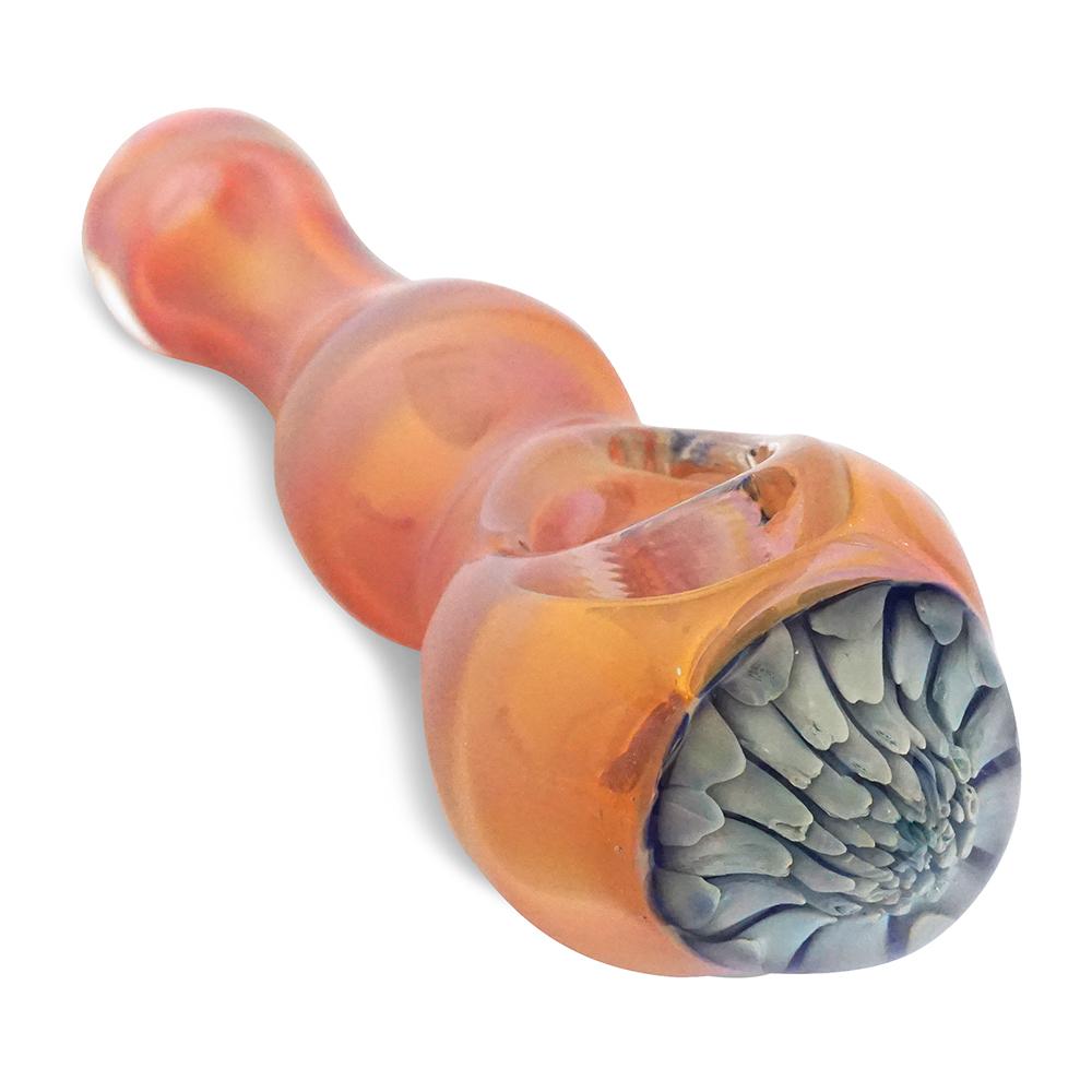 Orange Spoon with Blue Flower - Green Goddess Supply