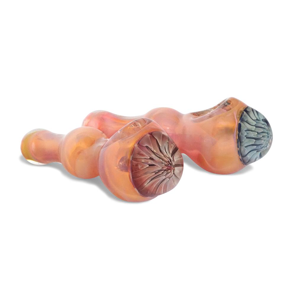 Orange Spoon with Blue Flower - Green Goddess Supply