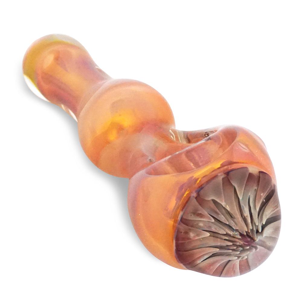 Orange Spoon with Blue Flower - Green Goddess Supply