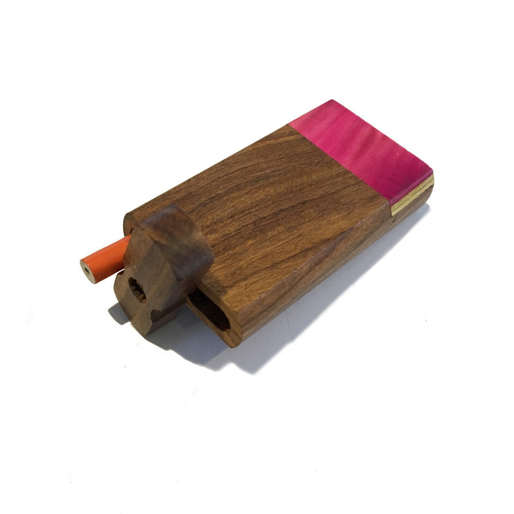 4" Swivel Cap Wooden Dugout - Multi-Color - Green Goddess Supply