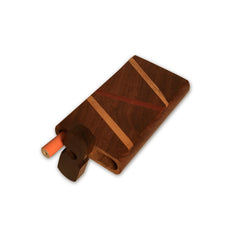 4" Swivel Cap Wooden Dugout - Zig Zag - Green Goddess Supply