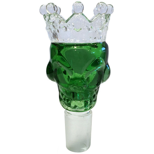 19mm Male Green Skull Crown Herb Holder