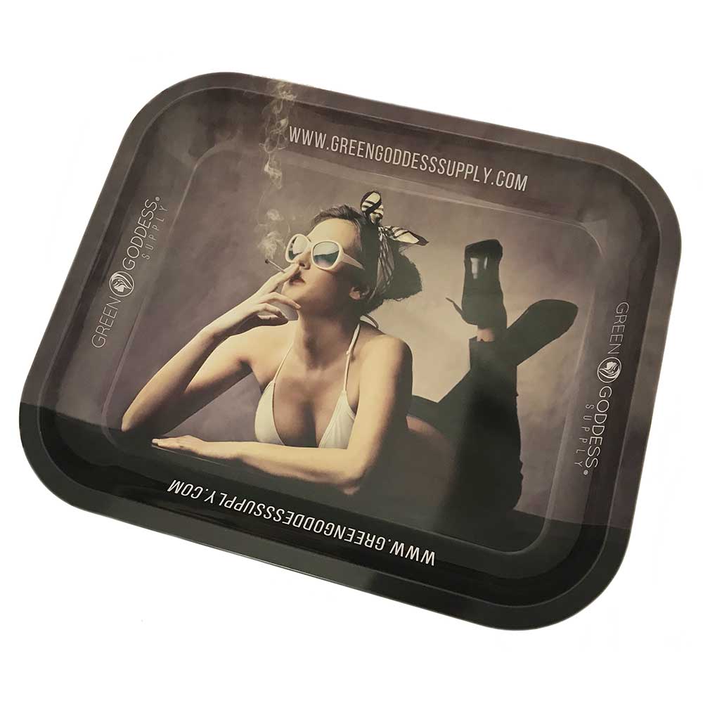 Extra Large 14" x 12" Trimming Tray (Rolling Tray) - Green Goddess Supply