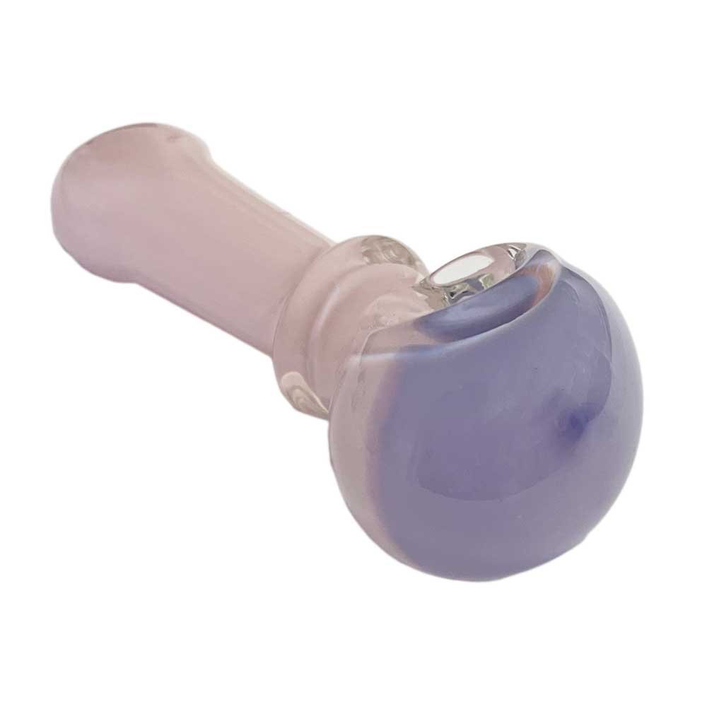pink and purple glass pipe