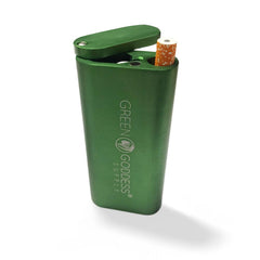 4" Aluminum Dugout with Magnetic Top - Green - Green Goddess Supply