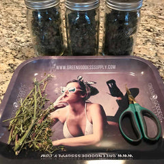 Extra Large 14" x 12" Trimming Tray (Rolling Tray) - Green Goddess Supply