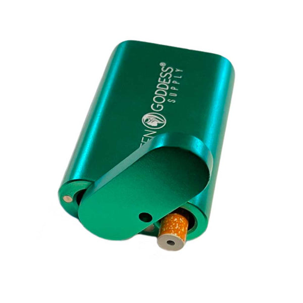 3" Aluminum Dugout with Magnetic Top - Green