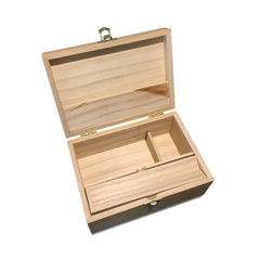 Wooden Storage Box w/ Latching Lid & Rolling Jig - Green Goddess Supply